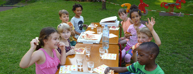 Schulanfänger übernachten im Kindergarten
